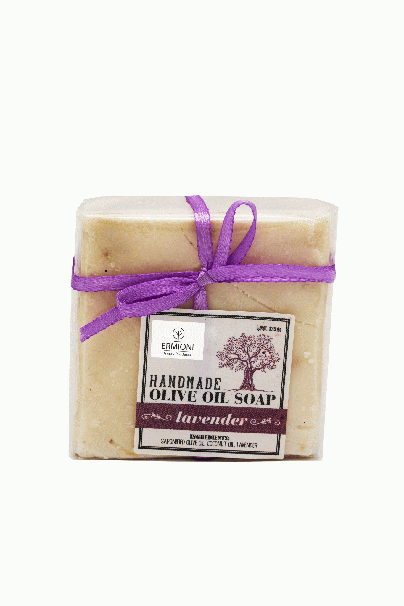 Olivenölseife Lavendel 135g – Ermioni Greek Traditiontal Products